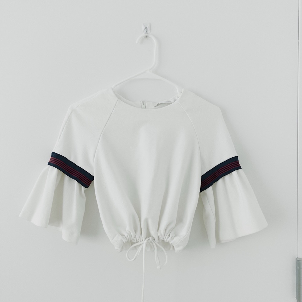 Zara white top